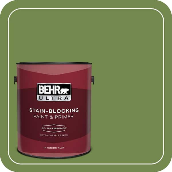 BEHR ULTRA 1 gal. Home Decorators Collection #HDC-SM14-2 Green Suede Extra Durable Flat Interior Paint & Primer