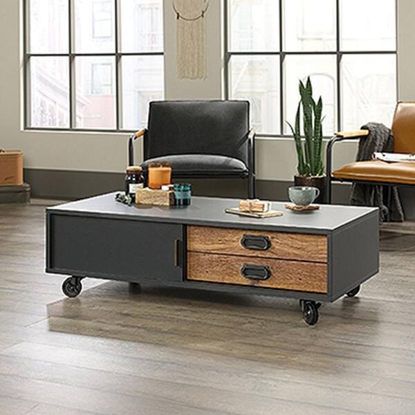 sauder black coffee table