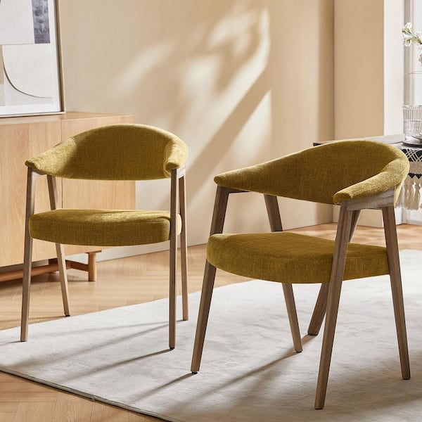 JAYDEN CREATION Elisa Golden Polyester Mid-Century Modern Dinning