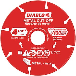 4.5 in. Diamond Wheel for Metal Cutting