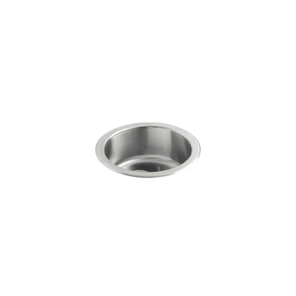 KOHLER Undertone Drop-In/Undermount Stainless Steel 18 in. Single Basin Kitchen Sink