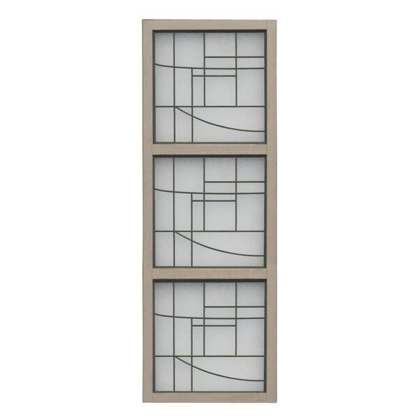 Yardistry 1.5 in. x 19.5 in. x 4.6 ft. Cedar 3-High Faux Glass Panel