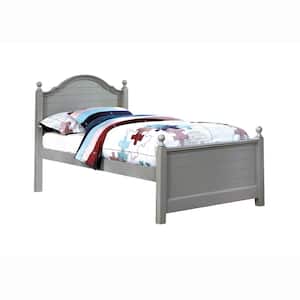 Cadoc Gray Wood Twin Bed