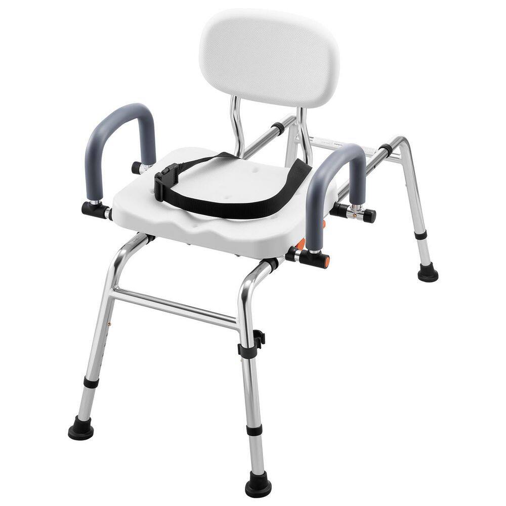 21.06 in. Freestanding Adjustable Height, Chair Back Sliding Shower Chair, 400 lbs. Capacity, Pivoting Arms, 2025 update price history on PriceWatchPro