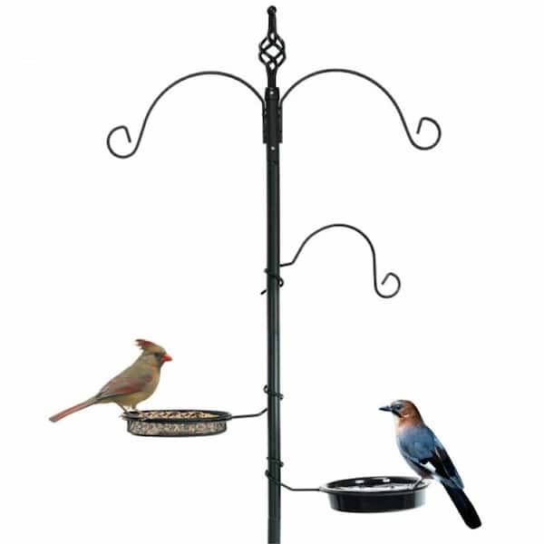 Afoxsos Premium Feeder Hanging Kit The Bird Feeding Station Multi-Feeder Hanging Kit with Bird Bath Tray and Hanging Hook