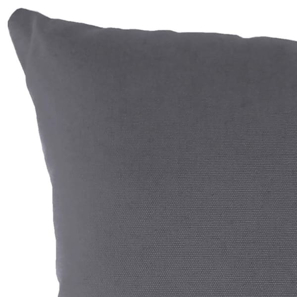 Solid Charcoal Gray Accent Pillows