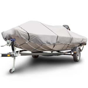 Sportsman 1200 Denier 20 ft. to 22 ft. Beam Width 102 in. Gray Low Profile Flat Front/Skiff/Deck Boat Cover Size BTSD-6
