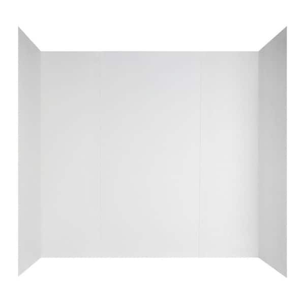 Unbranded Easy Wall Bathtub Wall Set in White