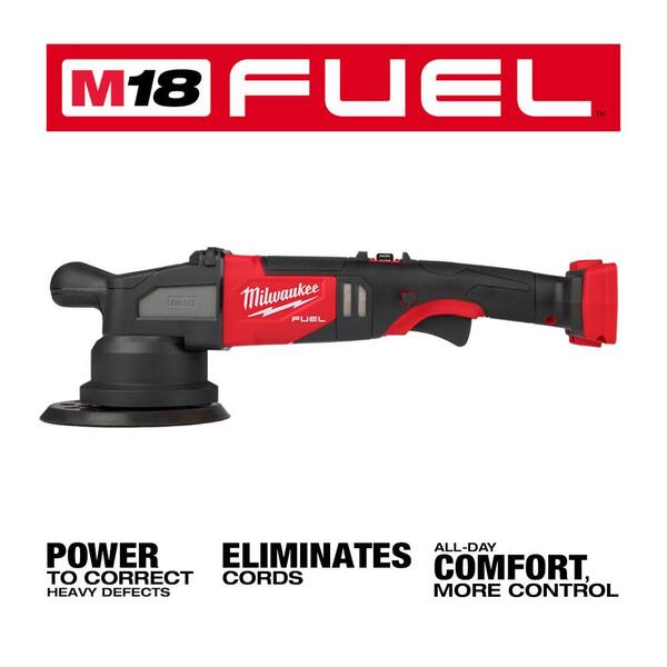 Milwaukee M18 Cordless Polisher - 6-Speed Buffer With Attachments (Battery Not Included)