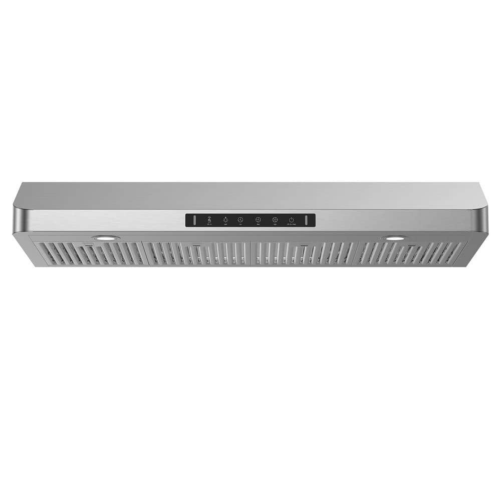 42 in. 900 CFM Ducted Under Cabinet Range Hood in Stainless Steel with 3 -Way Venting and Removable LED