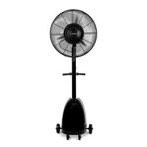 26 in. 3 Fan Speeds Pedestal Outdoor Patio Misting Personal Fan in Black with 8700 CFM, Adjustable Mist for Back Yard