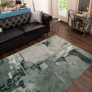Fusion Grey 8 ft. x 10 ft. Abstract Area Rug