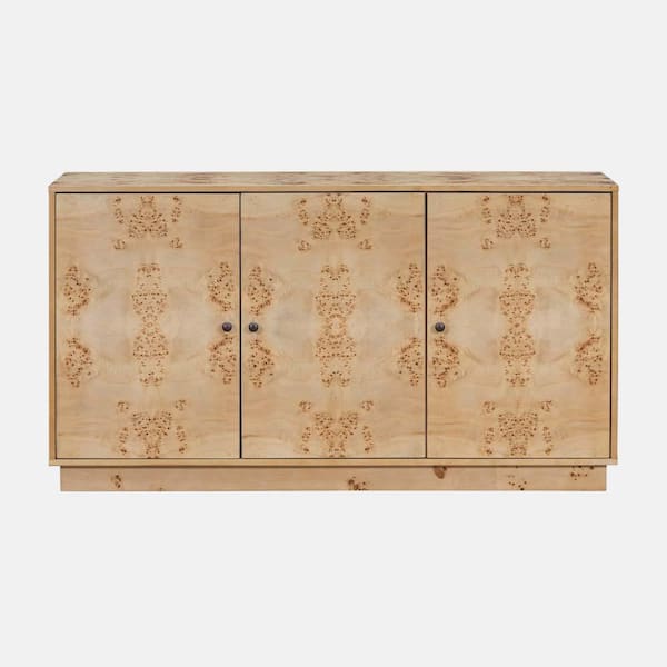 wetiny Lvory 29.5 in. H Storage Cabinet with 3-Doors