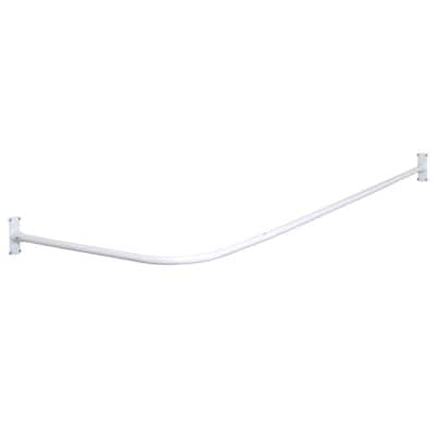 Mounting Hardware Shower Curtain Rods, Ceiling Mounted L Shaped Shower Curtain Rod