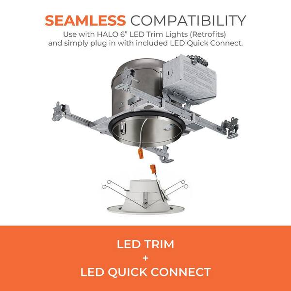 HALO H2750 6 in. Aluminum LED Recessed Lighting Housing for New