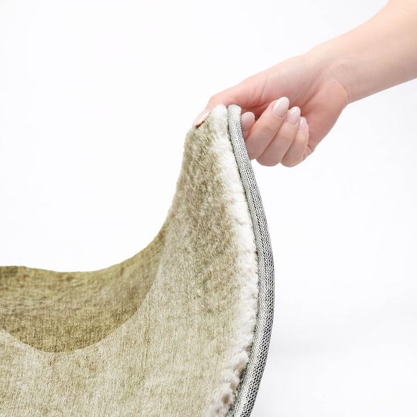Dream Shag Premium Machine Washable Abstract ADS657 Beige 9 ft. x 12 ft. Area Rug