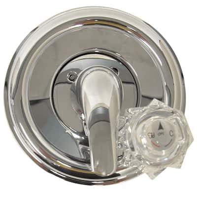 1-Handle Valve Trim Kit in Chrome for Delta Tub/Shower Faucets (Valve Not Included)