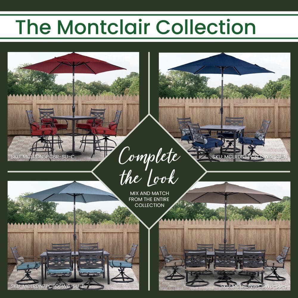Montclair 11-Ft Tan Aluminum Market Patio Umbrella