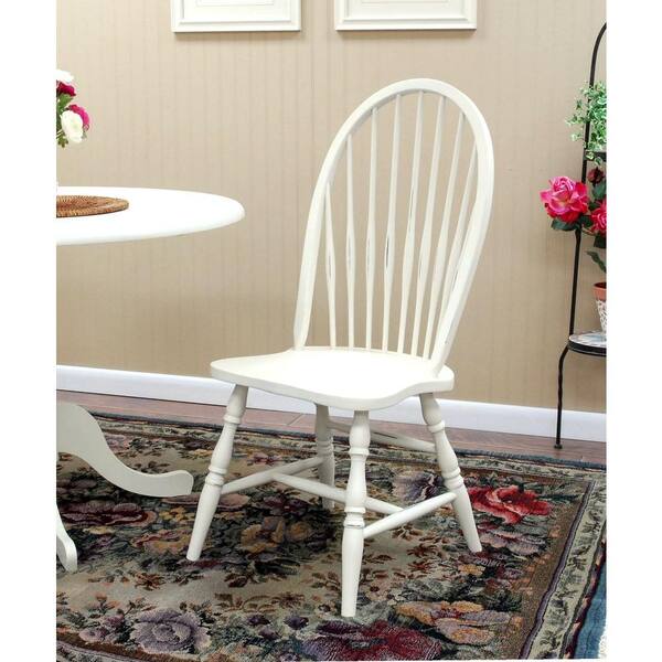 Carolina Cottage Windsor Dining Chair in Antique Ivory