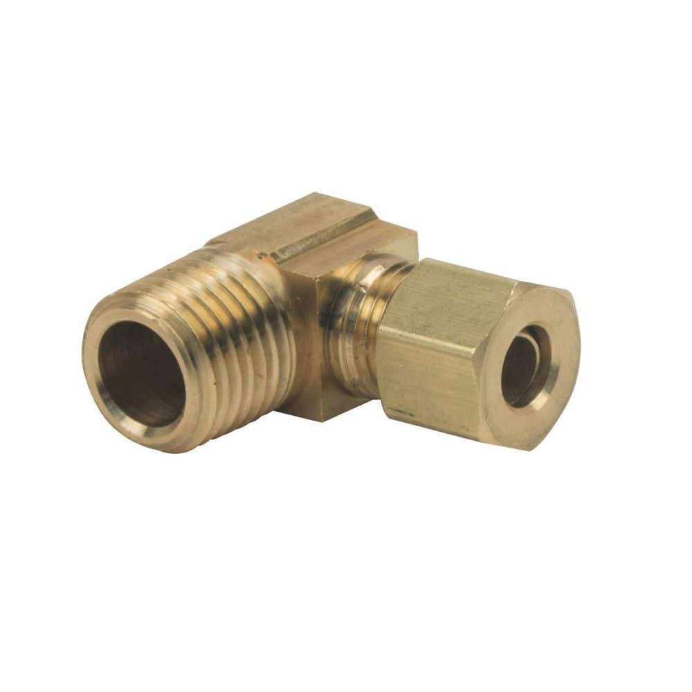 1/4 in. O. D. Compression x 1/4 in. MIP No-lead Brass 90° Male Elbow price history on PriceWatchPro