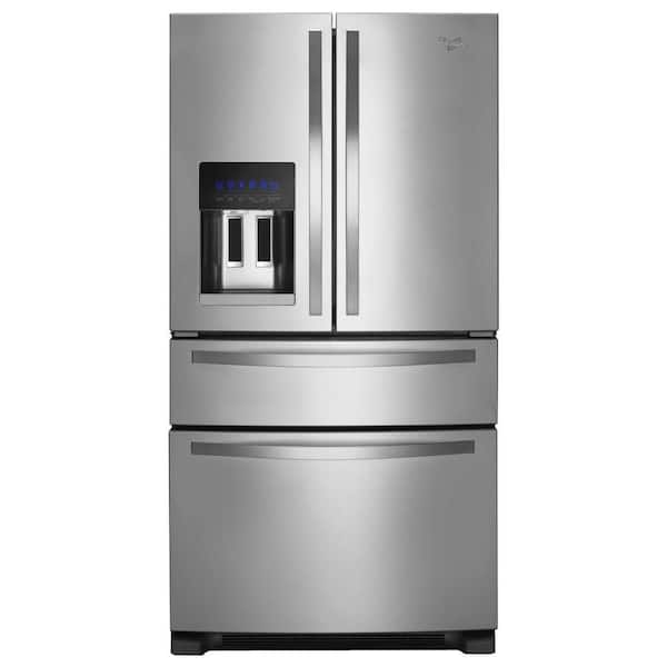 Whirlpool 24.5 cu. ft. French Door Refrigerator in Monochromatic Stainless Steel