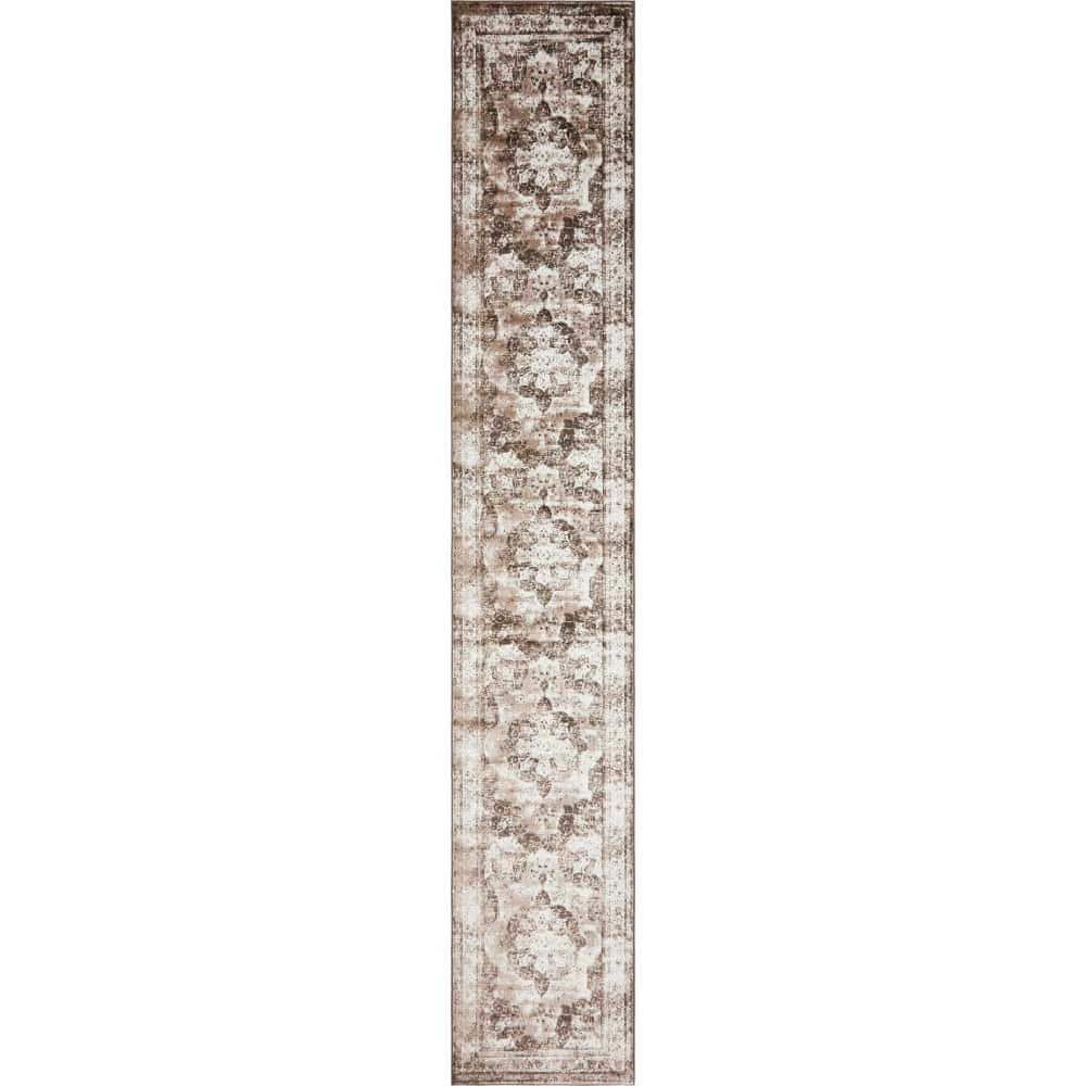 Sofia Salle Garnier Light Brown 3' 3 x 19' 8 Runner Rug price history on PriceWatchPro