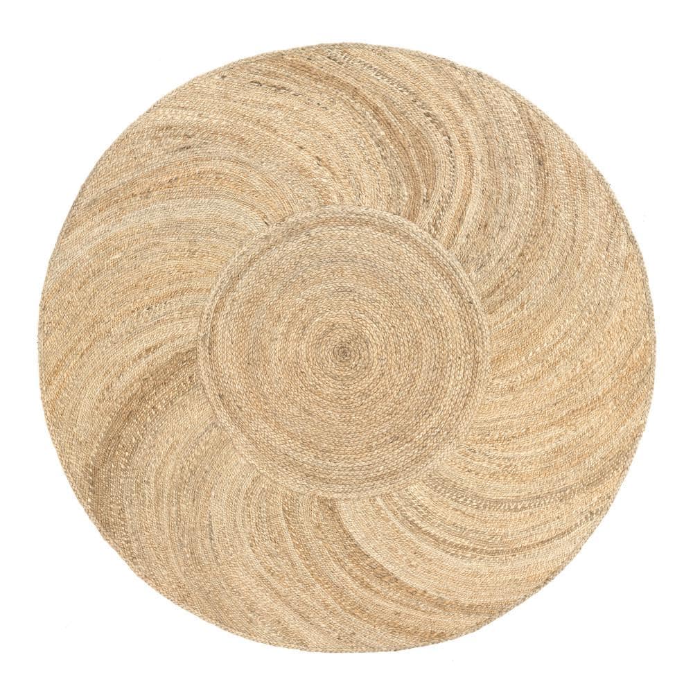 Ainslie 4 ft. x 4 ft. Farmhouse Sun Jute Natural Accent Area Rug price history on PriceWatchPro