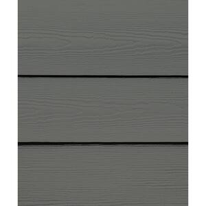 Hardie Plank HZ5 7.25 in. x 144 in. Statement Collection Aged Pewter Cedarmill Fiber Cement Lap Siding