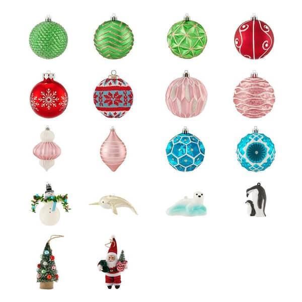 Home Accents Holiday Fantasleigh Shatterproof Ornament (19-Count)