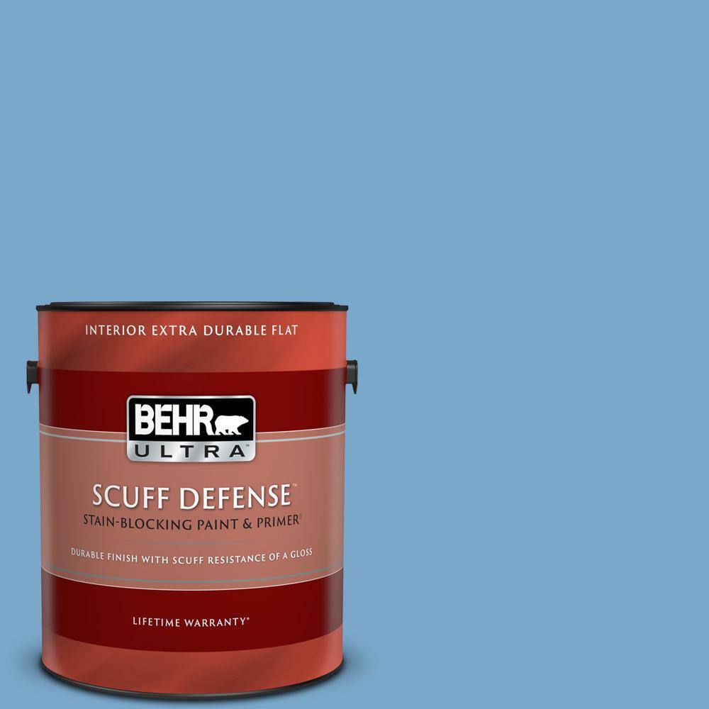 BEHR ULTRA 1 gal. M5204 Mirror Lake Extra Durable Flat Interior Paint
