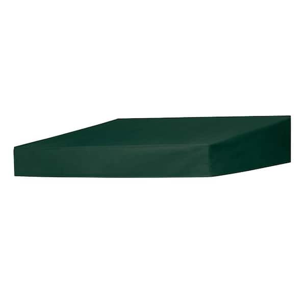 Door Canopy in a Box 6 ft. Classic Non-Retractable Door Canopy (50 in. Projection) in Forest Green