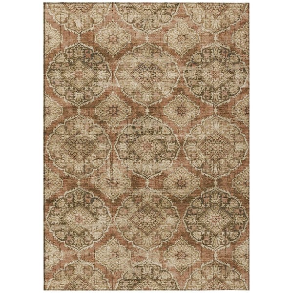 Addison Rugs Chantille Machine Washable Indoor/Outdoor Abstract ACN2196 Paprika 9 ft. x 12 ft. Area Rug