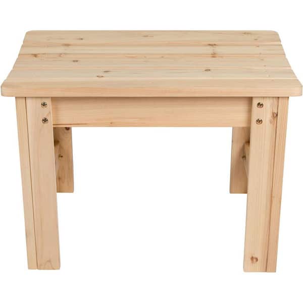 Shine Company 2 ft. Natural Cedar Wood Outdoor Backless Patio Garden Bench