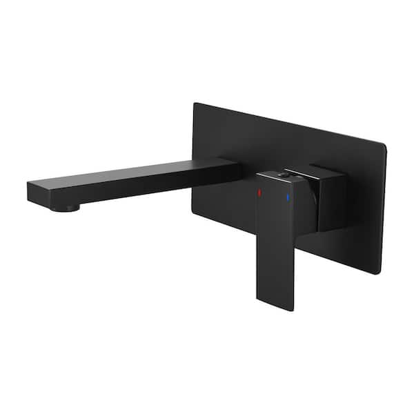 Nestfair Single-Handle Wall Mounted Bathroom Faucet in Matte Black