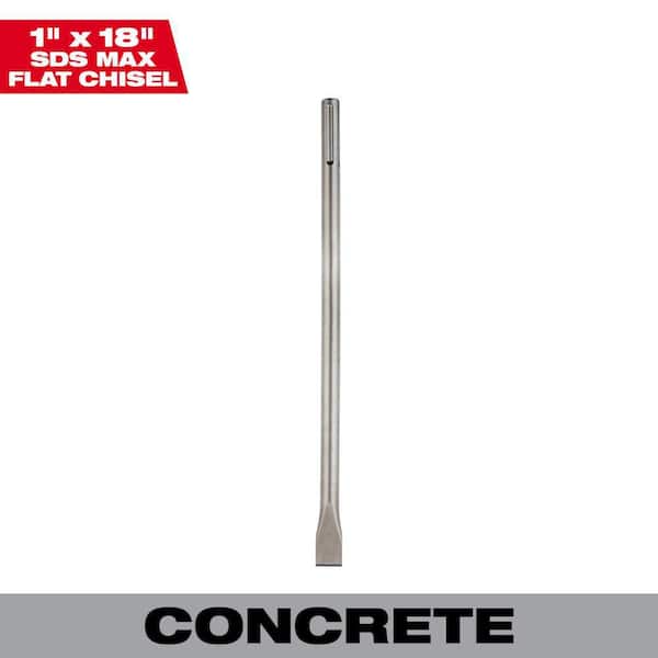 Milwaukee 1 in. x 18 in. SDS-MAX Steel Flat Chisel