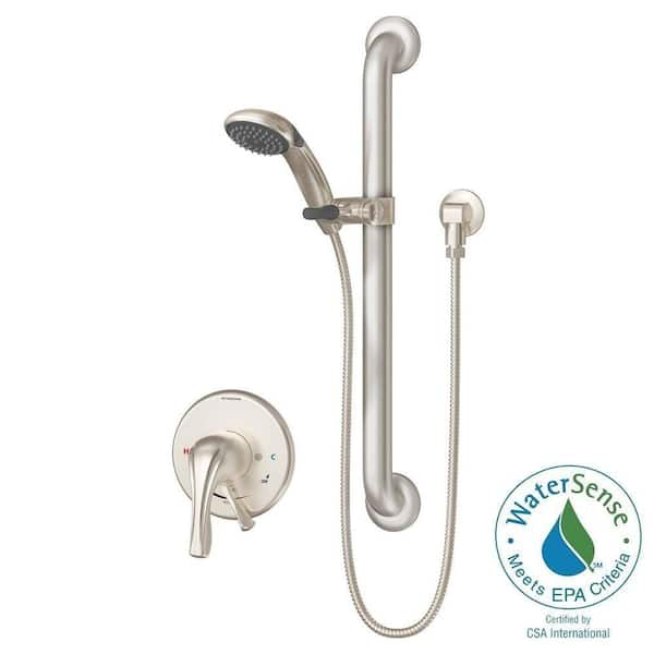 Symmons Origins Temptrol 1-Spray Handshower in Satin Nickel (Valve Included)