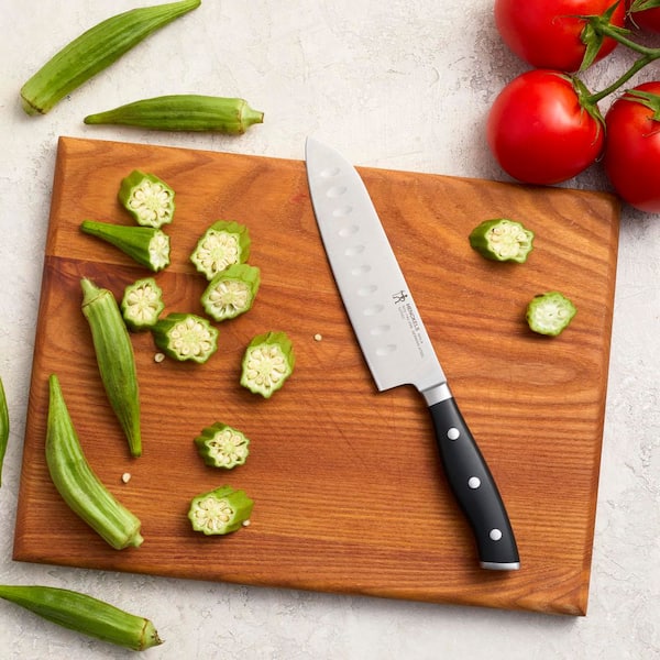 Nola 5.5 in. Stainless Steel Blade Hollow Edge Full Tang Santoku Knife