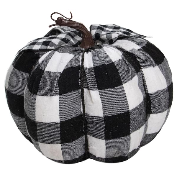 2 pc thanksgiving fall kitchen towel set checkered black/white orange new
