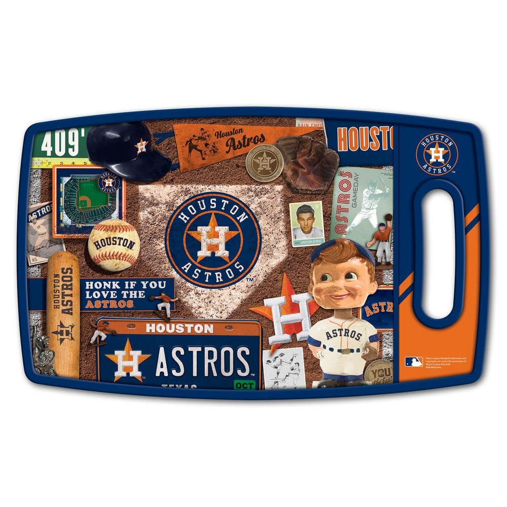 YouTheFan MLB Houston Astros Retro Series Polypropyene Cutting Board  0959717 - The Home Depot