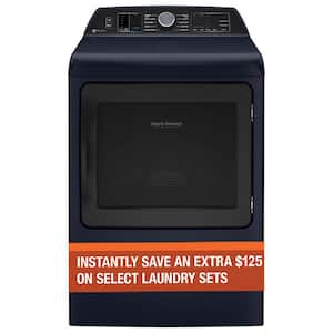 Profile 7.3 cu. ft. Smart Electric Dryer in Sapphire Blue with Fabric Refresh, Sanitize, Steam, ENERGY STAR