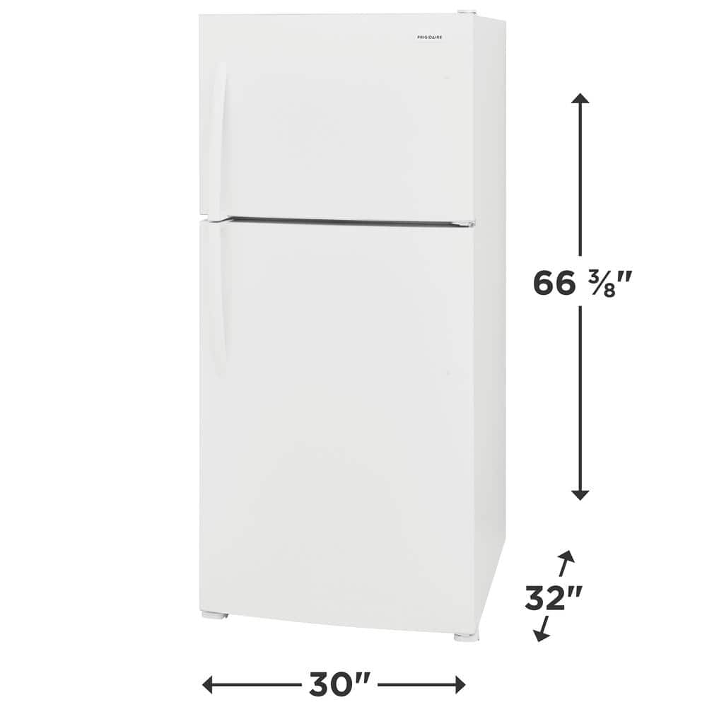 Frigidaire White 20 Cu. Ft. Smart Top Freezer Refrigerator
