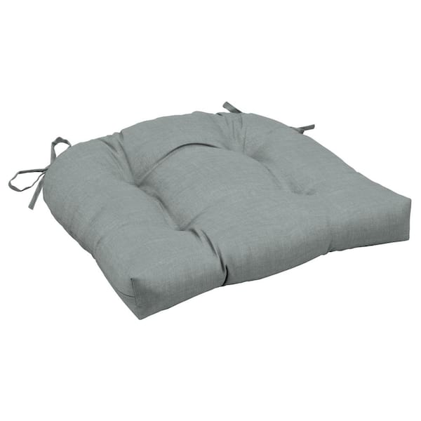 ARDEN 20 in. x 18 in. Rectangle Outdoor Wicker Seat Cushion in Stone Grey Leala