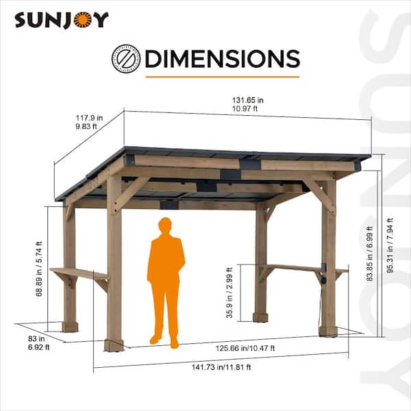 Have a question about Sunjoy 10 ft. x 12 ft. Gazebo, Outdoor
