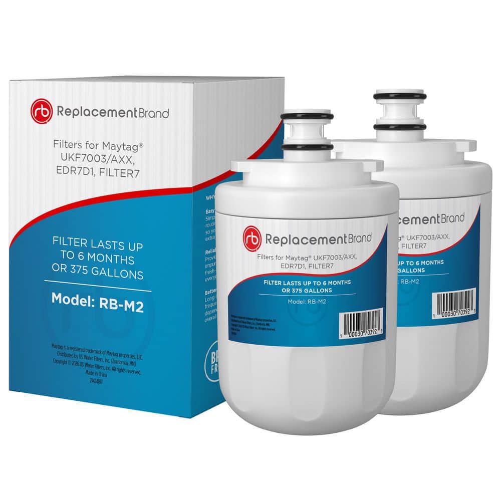 ReplacementBrand UKF7003 Comparable Refrigerator Water Filter (2-Pack)