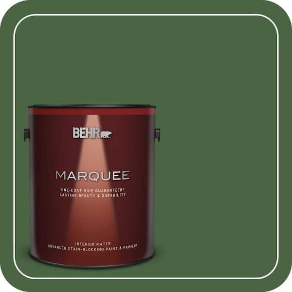 BEHR MARQUEE 1 gal. #S400-7 Deep Viridian Matte Interior Paint & Primer
