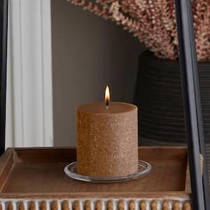 3 in. x 3 in. Timberline Portobello Brown Pillar Candle