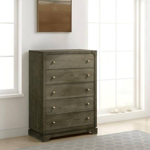 tall dark brown dresser Whitney Tall Dresser main image 0