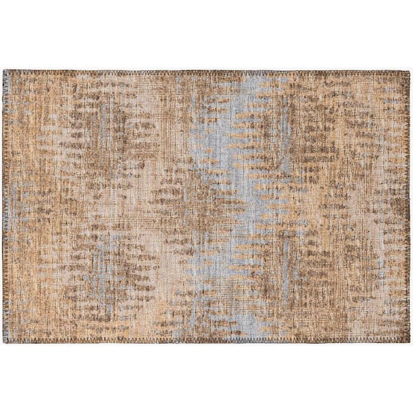 Addison Rugs Evolve Sandstone 1 ft. 8 in. x 2 ft. 6 in. Chevron Accent Rug