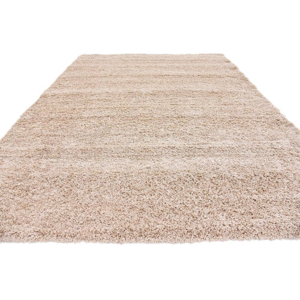Luxurious Reversible Blue Shag Rug 9' x 12' - Stain-Resistant and Washable
