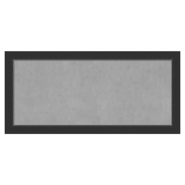Amanti Art Corvino Black 53 in. x 25 in. Framed Magnetic Board